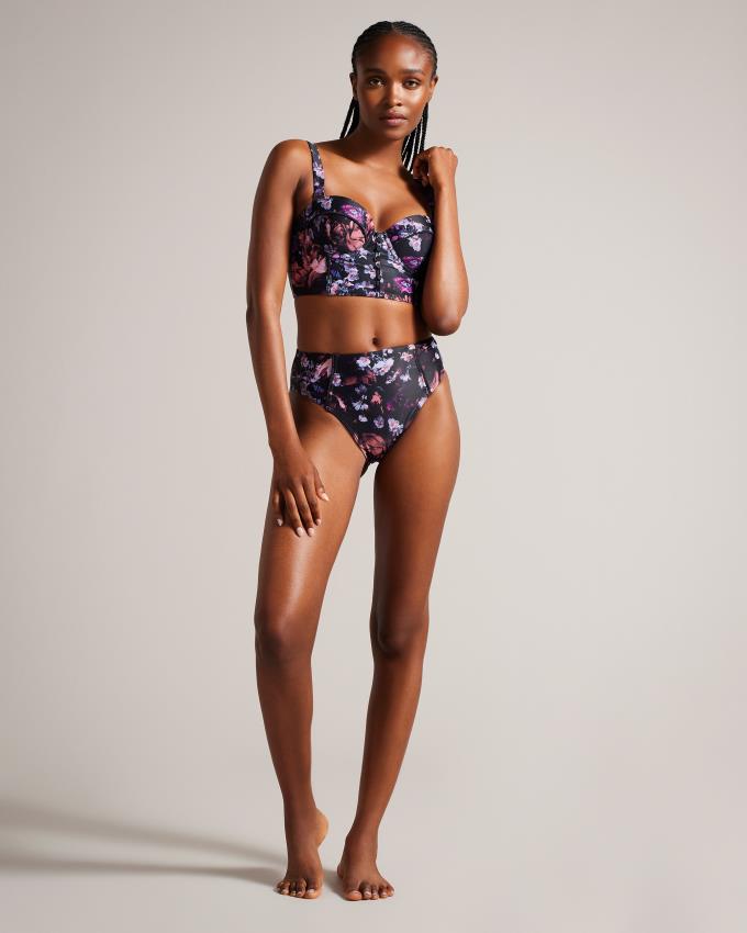 Vetement de Bain Ted Baker High Waisted Bikini Bottom Noir Femme | KSX-96375296